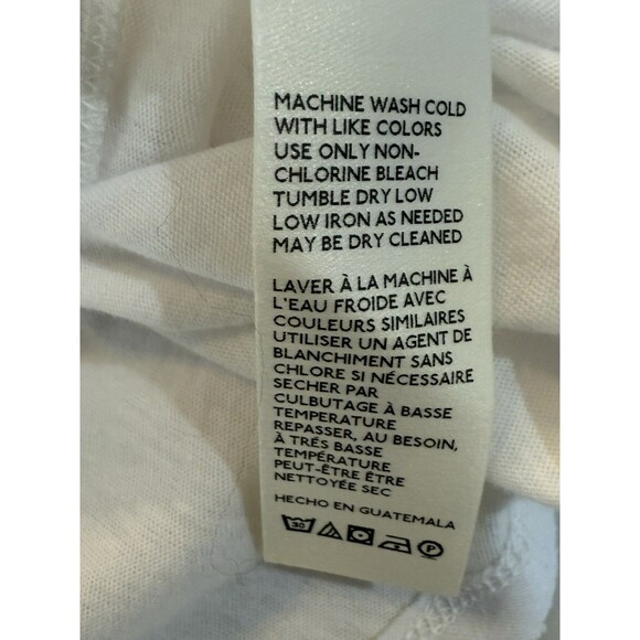 Free People We The Free Just Chillin Draped Neck Tee White Size Medium NEW NWT - Picture 10 of 11